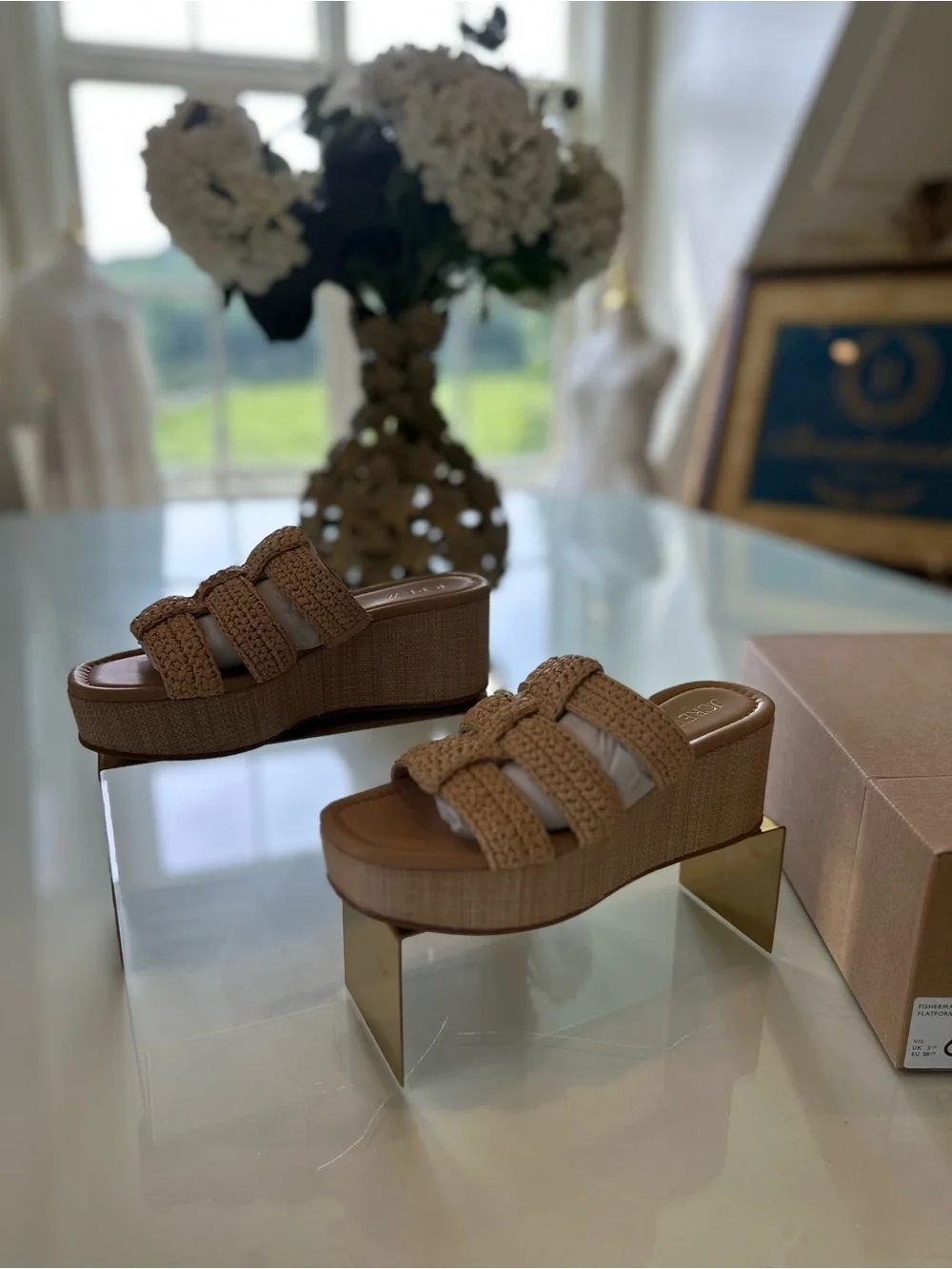 J Crew Fisherman Platform Wedges size 6 New
